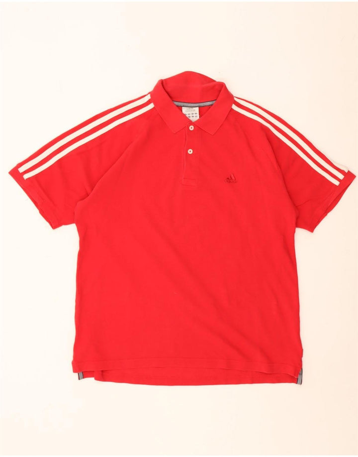 Adidas Polo Homme Rouge Moyen Coton