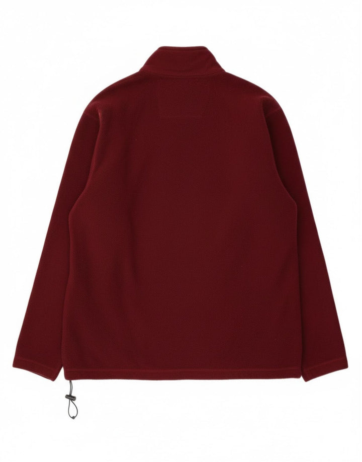 Eddie Bauer Pull polaire à col zippé pour homme Grand polyester marron