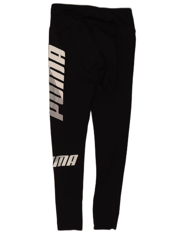 Puma Leggings graphiques pour femme UK 10 Small Noir Polyester