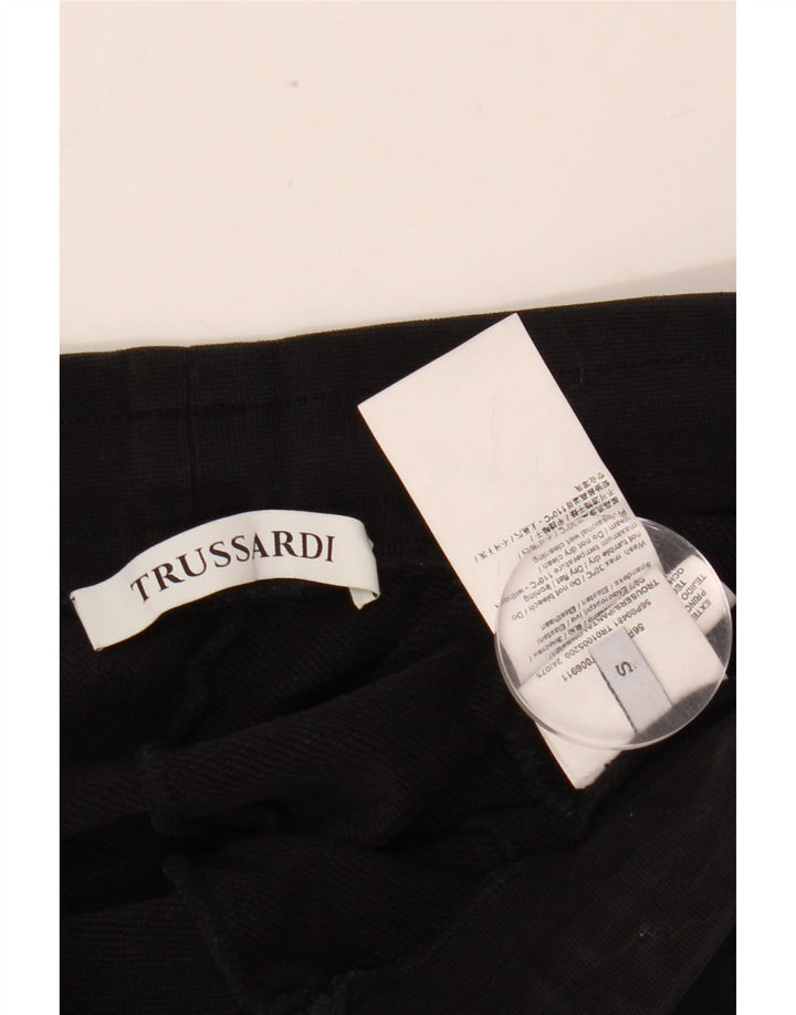 TRUSSARDI Pantalon De Survêtement Joggers Small Noir Coton Homme