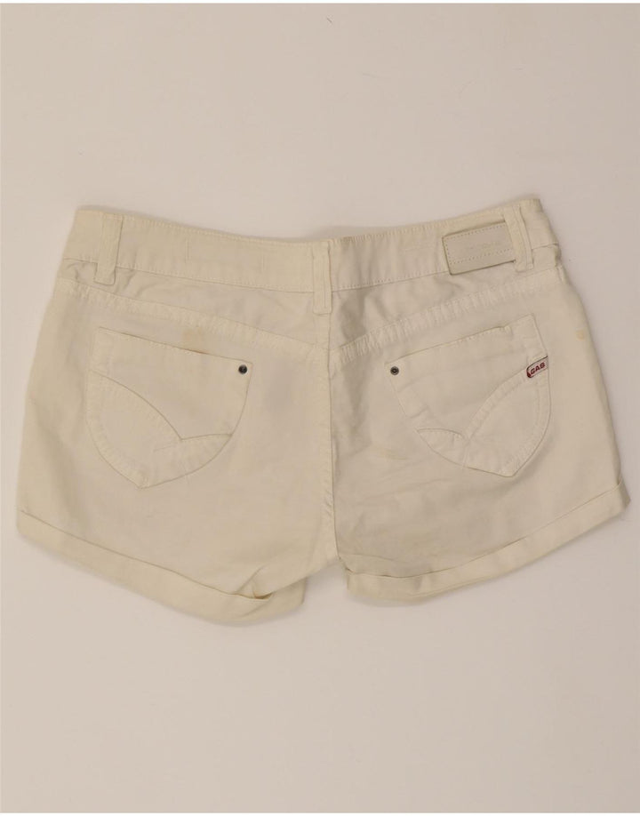 GAS Womens Denim Shorts W32 Large Off White Cotton Vintage Gas and Second-Hand Gas from Messina Hembry 
