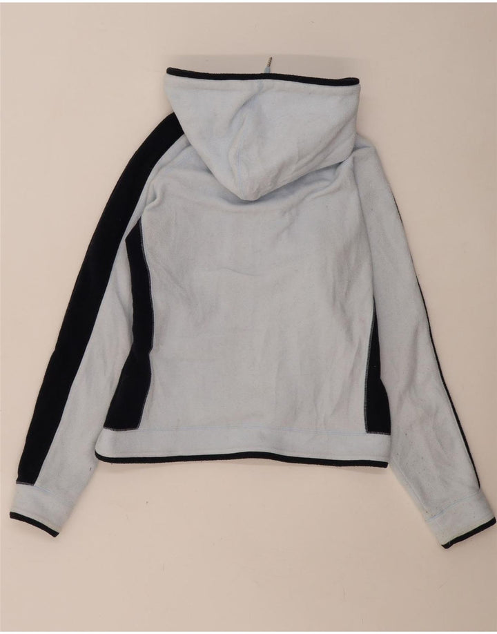 CHAMPION Veste polaire à capuche pour femme UK 16 Large Bleu Colorblock