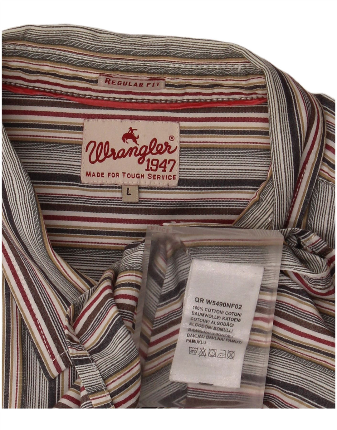 Wrangler Chemise Homme Large Coton Rayé Multicolore