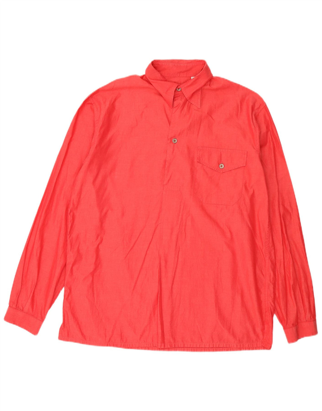 Chemise pull homme vintage grand coton rouge