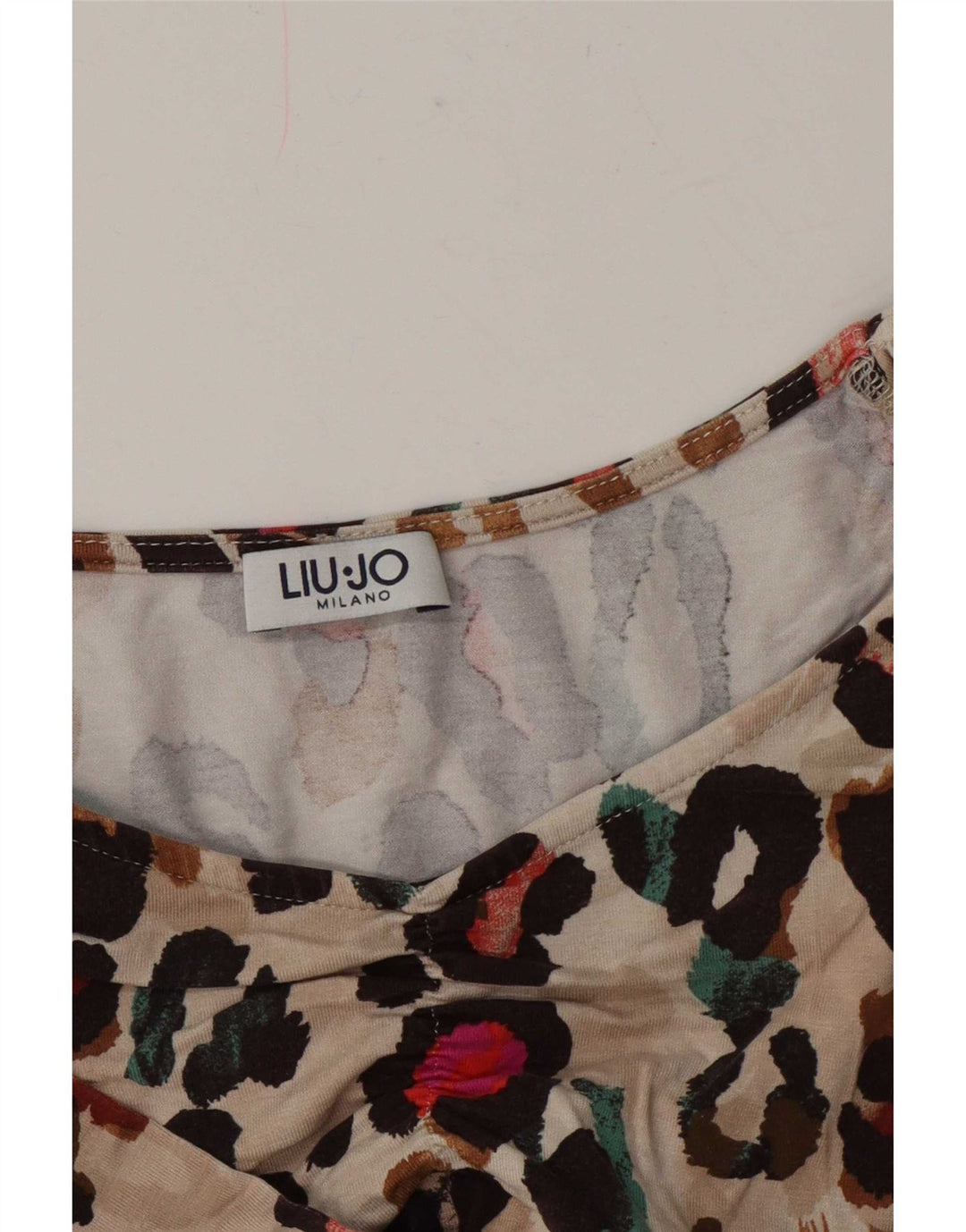 Liu Jo Chemisier pour femme UK 42 Beige moyen imprimé animal