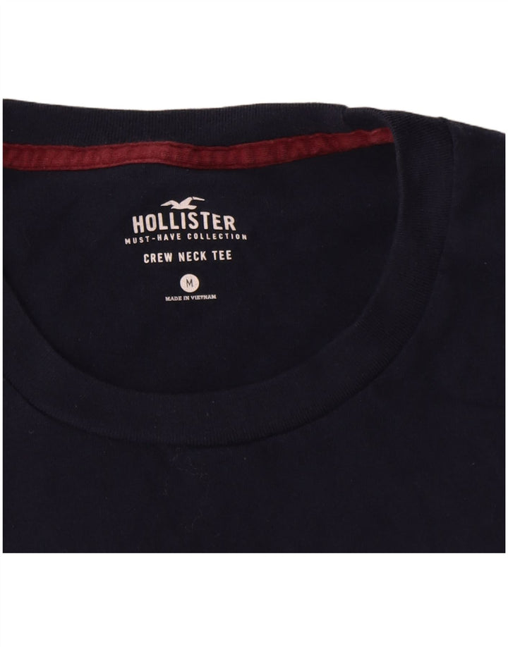 Hollister T-Shirt Homme Bleu Marine Moyen Coton