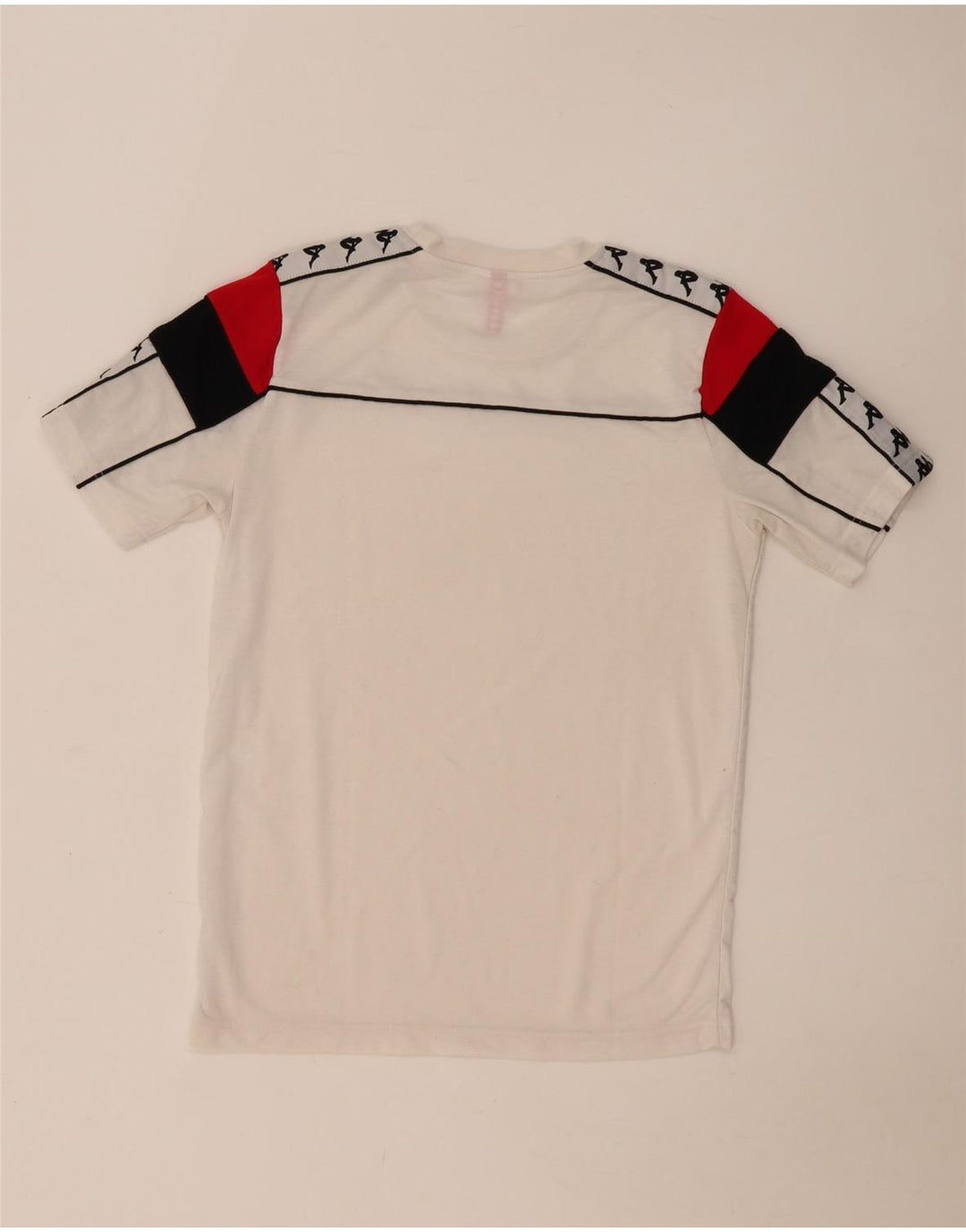 Kappa T-Shirt Graphique Homme Blanc Moyen Colourblock