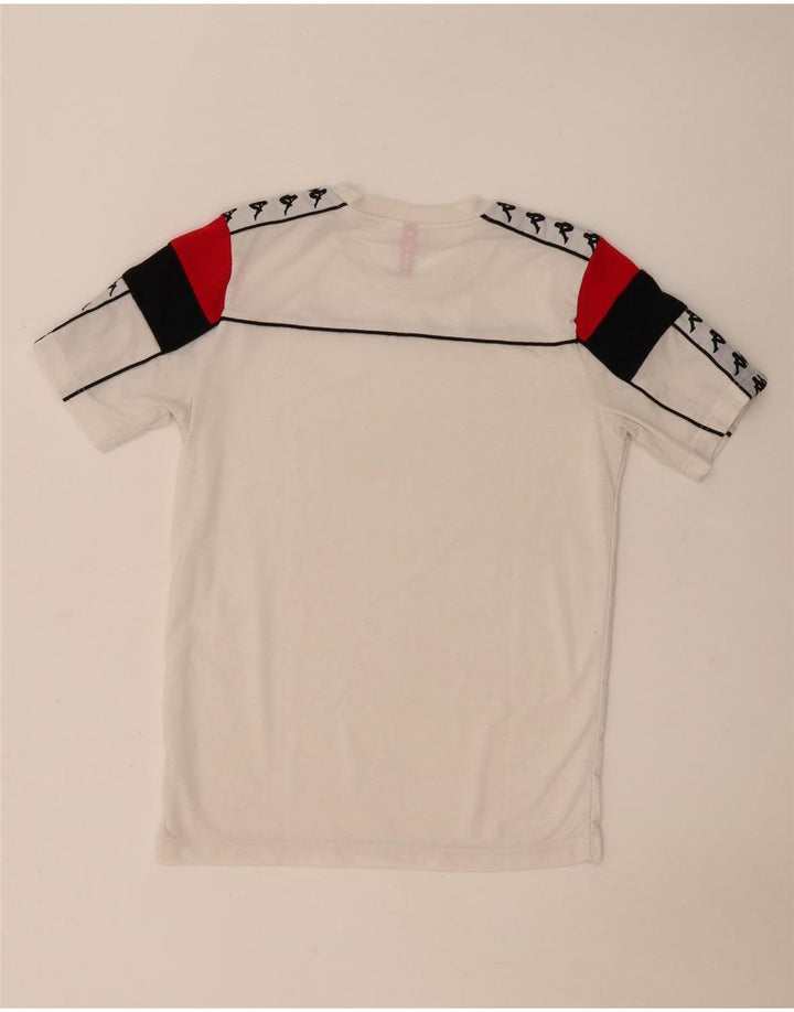 Kappa T-Shirt Graphique Homme Blanc Moyen Colourblock