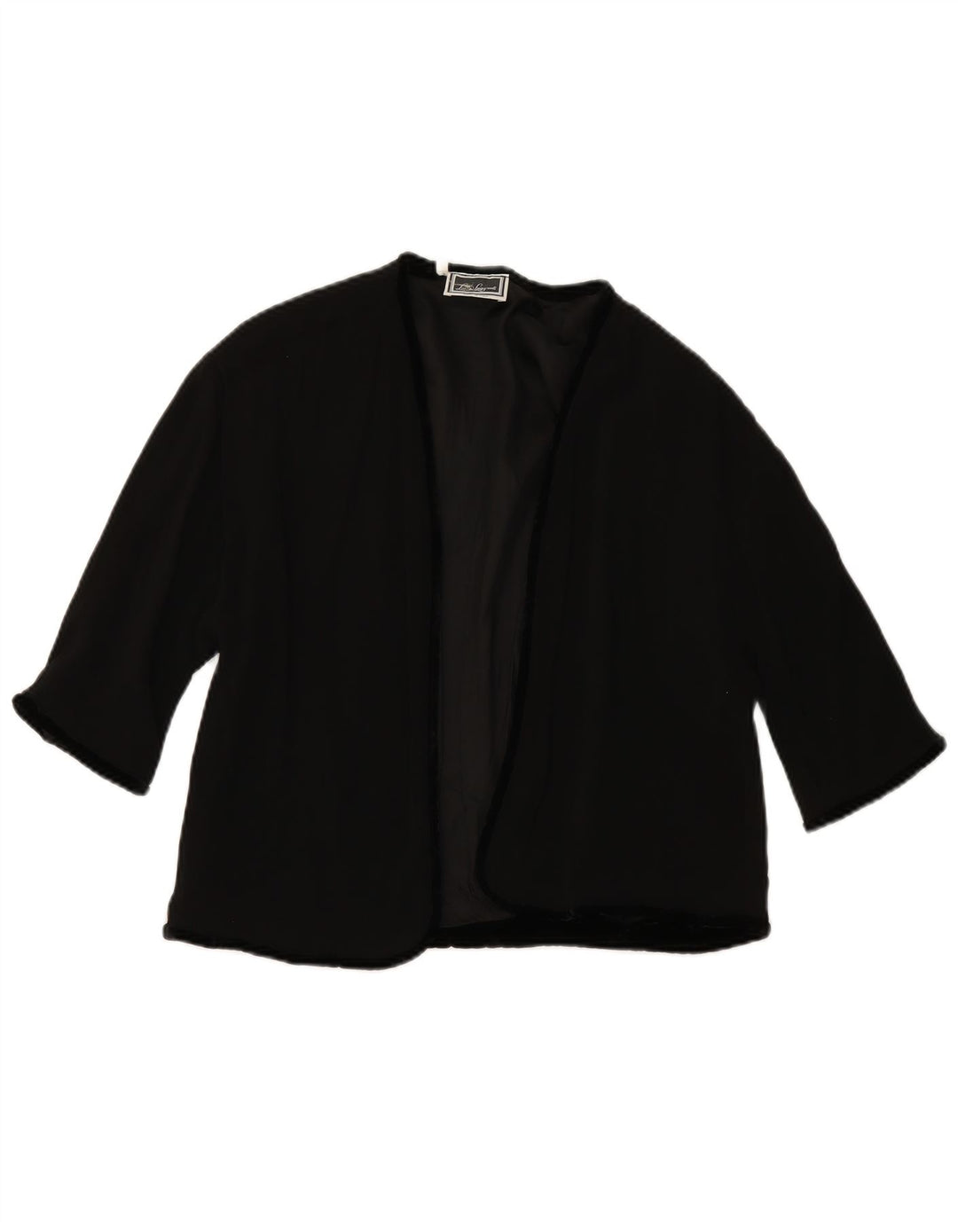 LUISA SPAGNOLI Veste Blazer Ouverte Femme IT 46 Large Noir