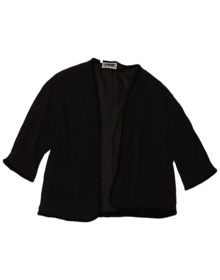 LUISA SPAGNOLI Veste Blazer Ouverte Femme IT 46 Large Noir