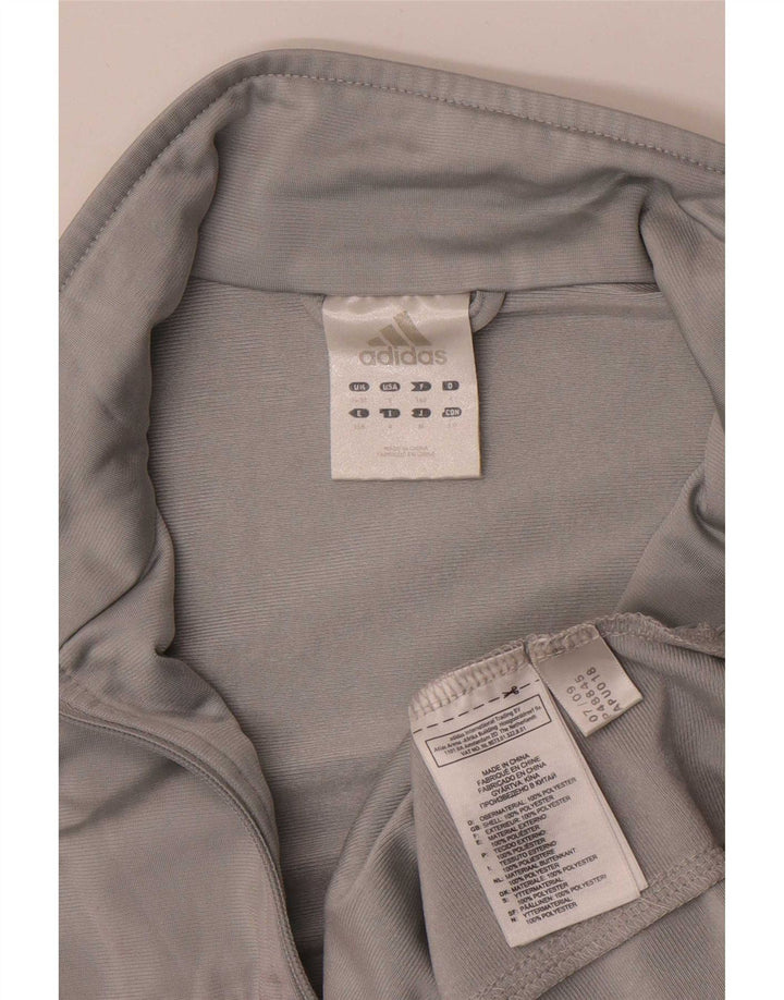 Adidas Veste de survêtement pour homme UK 36/38 Petit Gris Colorblock Polyester