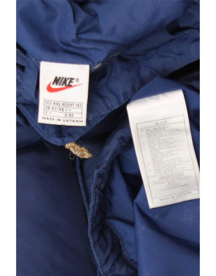 Nike Veste matelassée pour homme UK 44 2XL Bleu marine Polyester