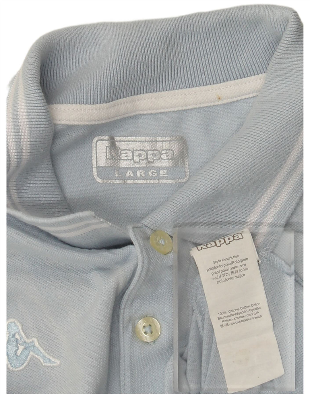 Kappa Polo Homme Grand Bleu Coton