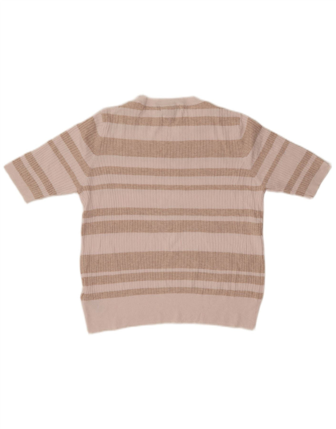 MARKS & SPENCER Pull court à col rond pour femme UK 16 Large Beige