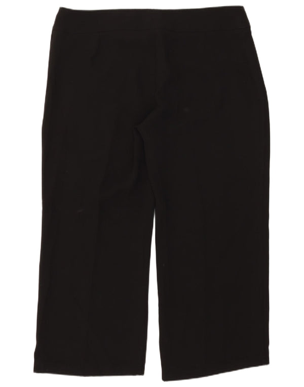 Marks & Spencer Pantalon court droit pour femme UK 20 2XL W39 L26 Noir