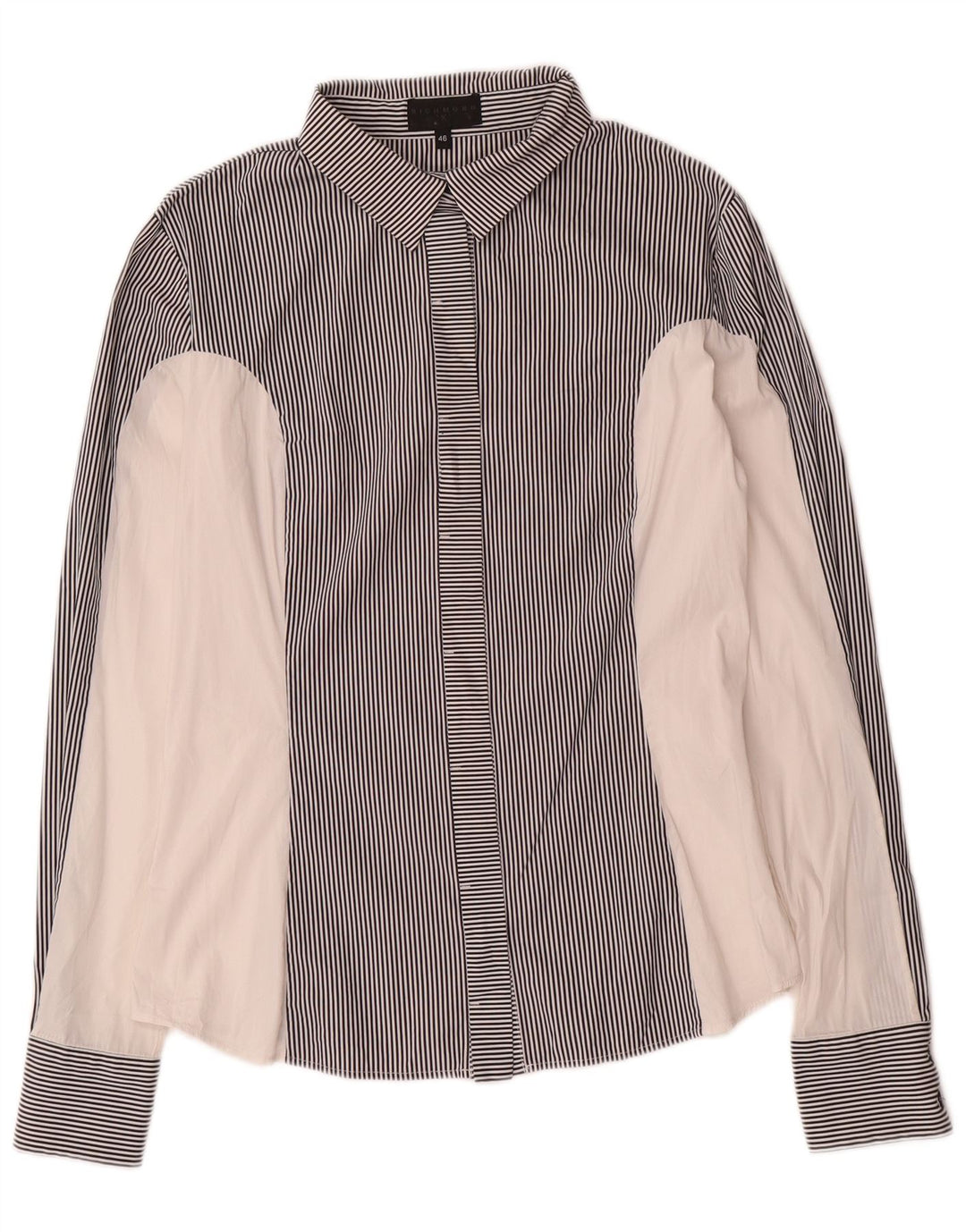 Chemise Femme Richmond IT 46 Grand coton à fines rayures noires