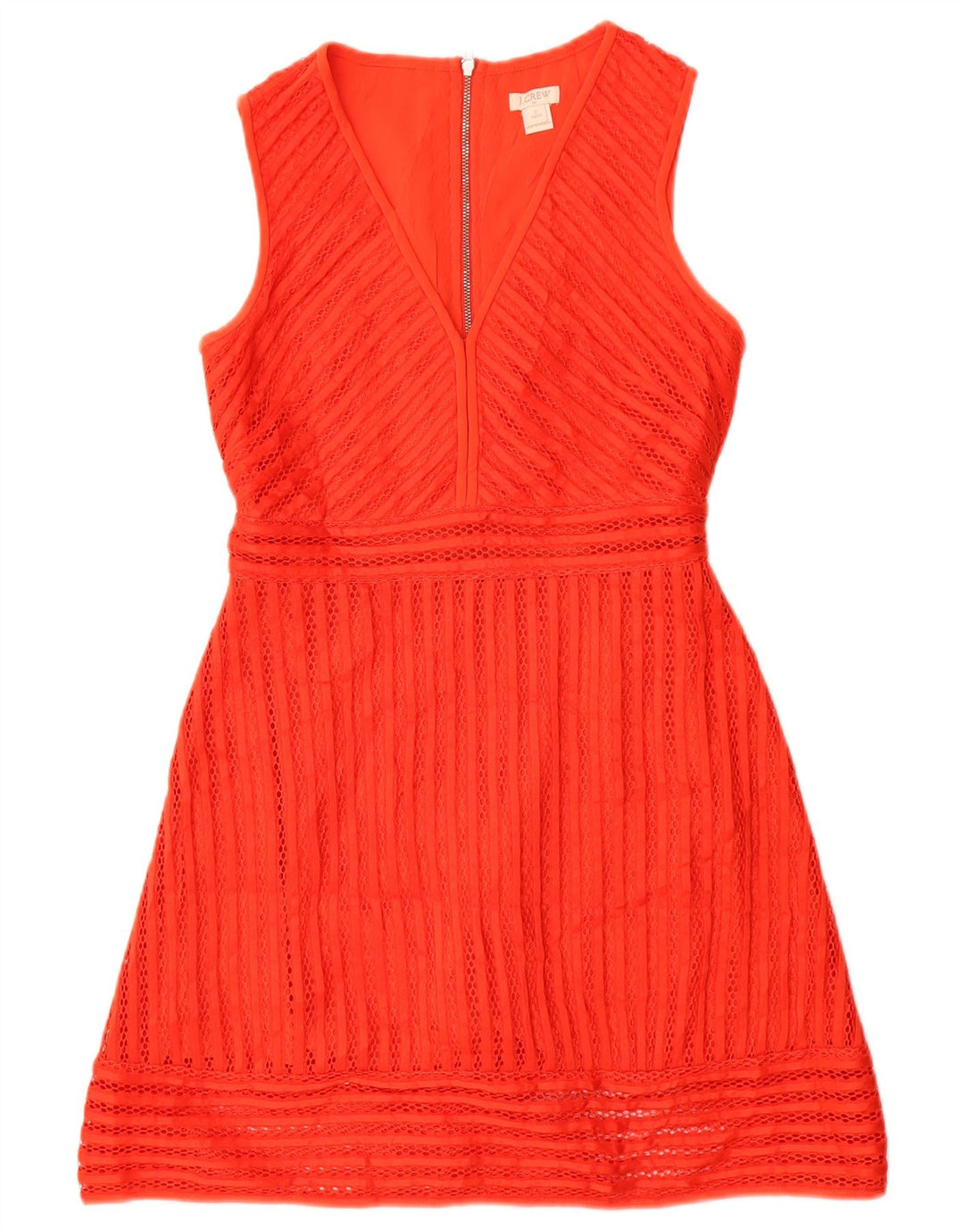 J. Crew Robe trapèze sans manches pour femme US 2 XS Rouge Polyester