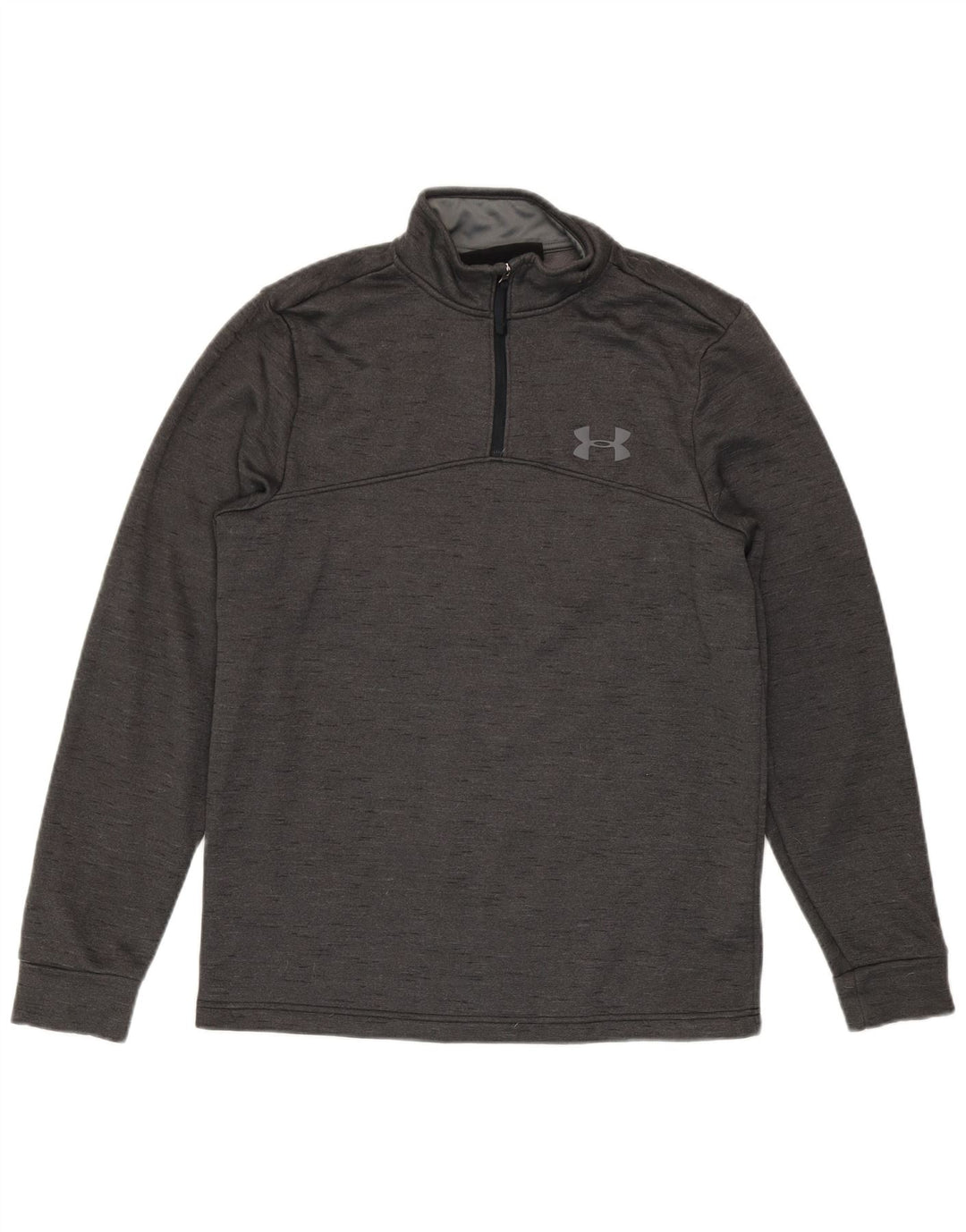 Under Armour Cold Gear Sweat-shirt à col zippé pour homme Petit gris moucheté