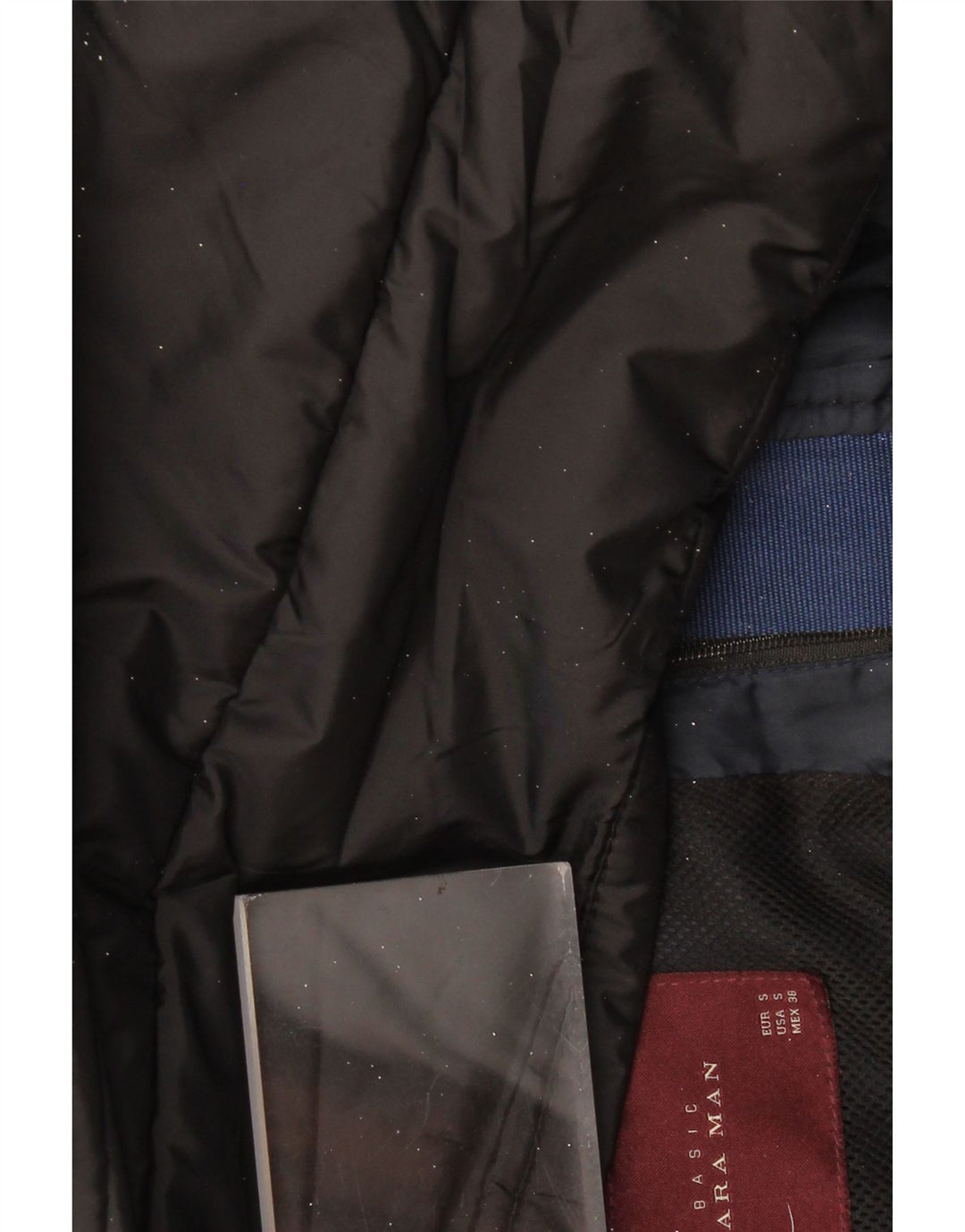 ZARA Gilet matelassé à capuche pour homme UK 36 Small Noir