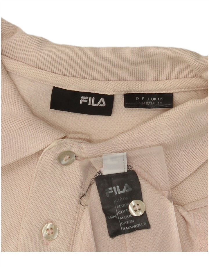FILA Polo Homme Coton Beige Moyen