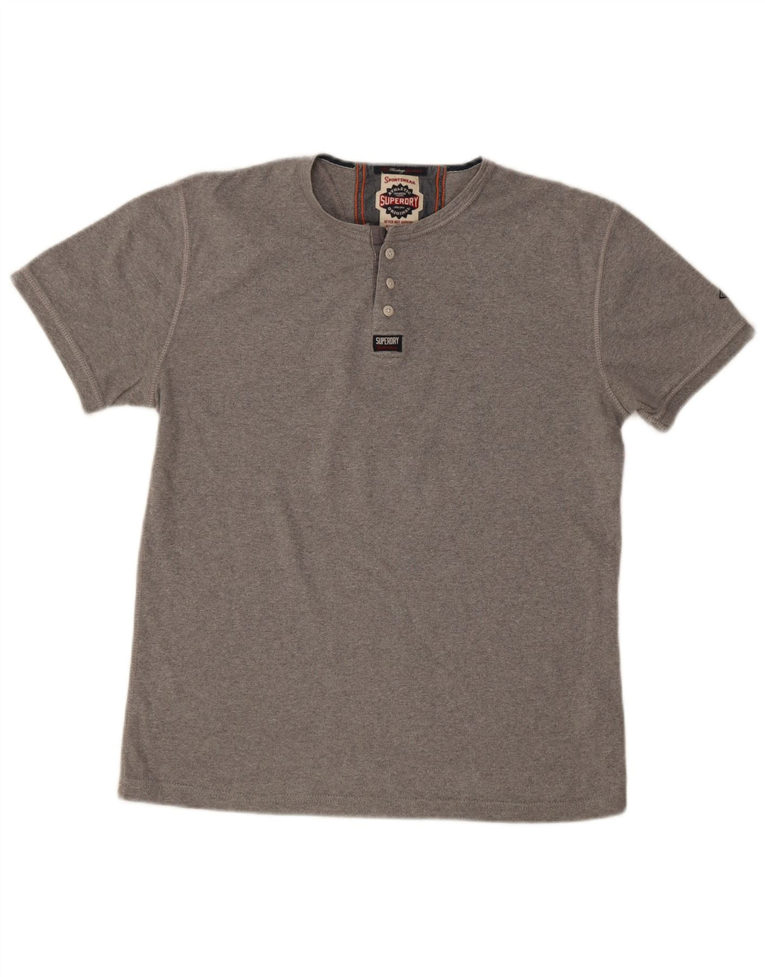 Superdry T-Shirt Homme Gris Large Coton