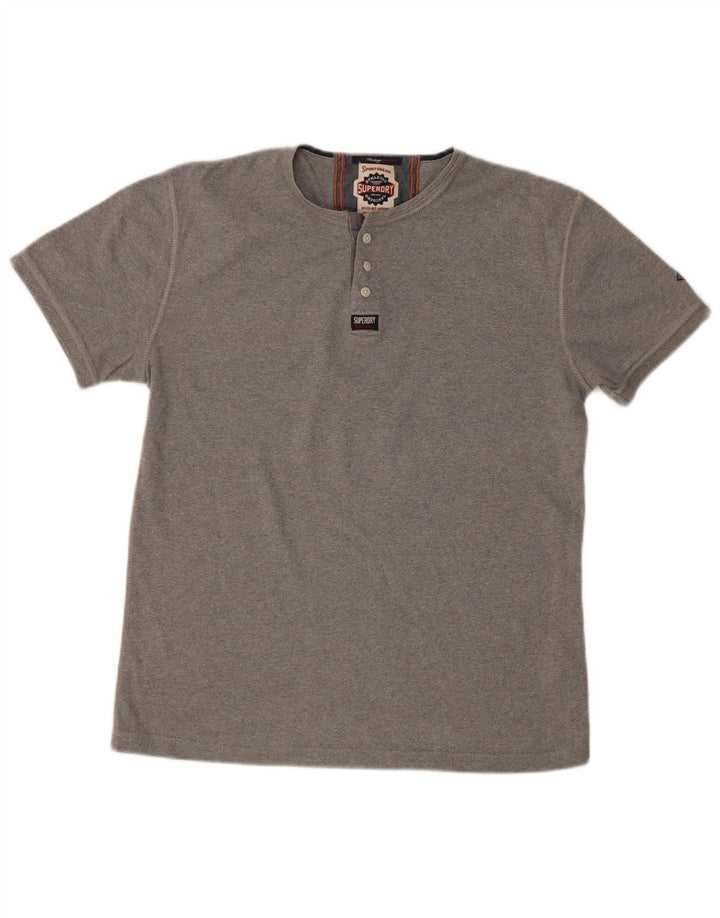 Superdry T-Shirt Homme Gris Large Coton