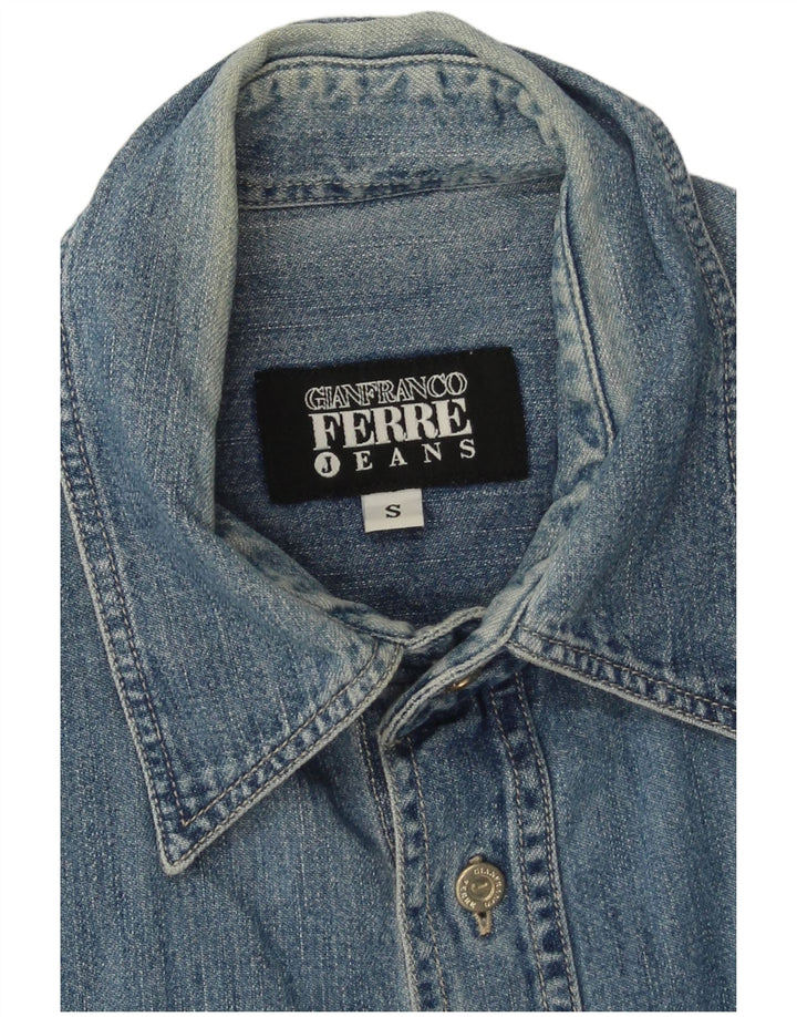 Gianfranco Ferre Chemise En Jean Petit Bleu |