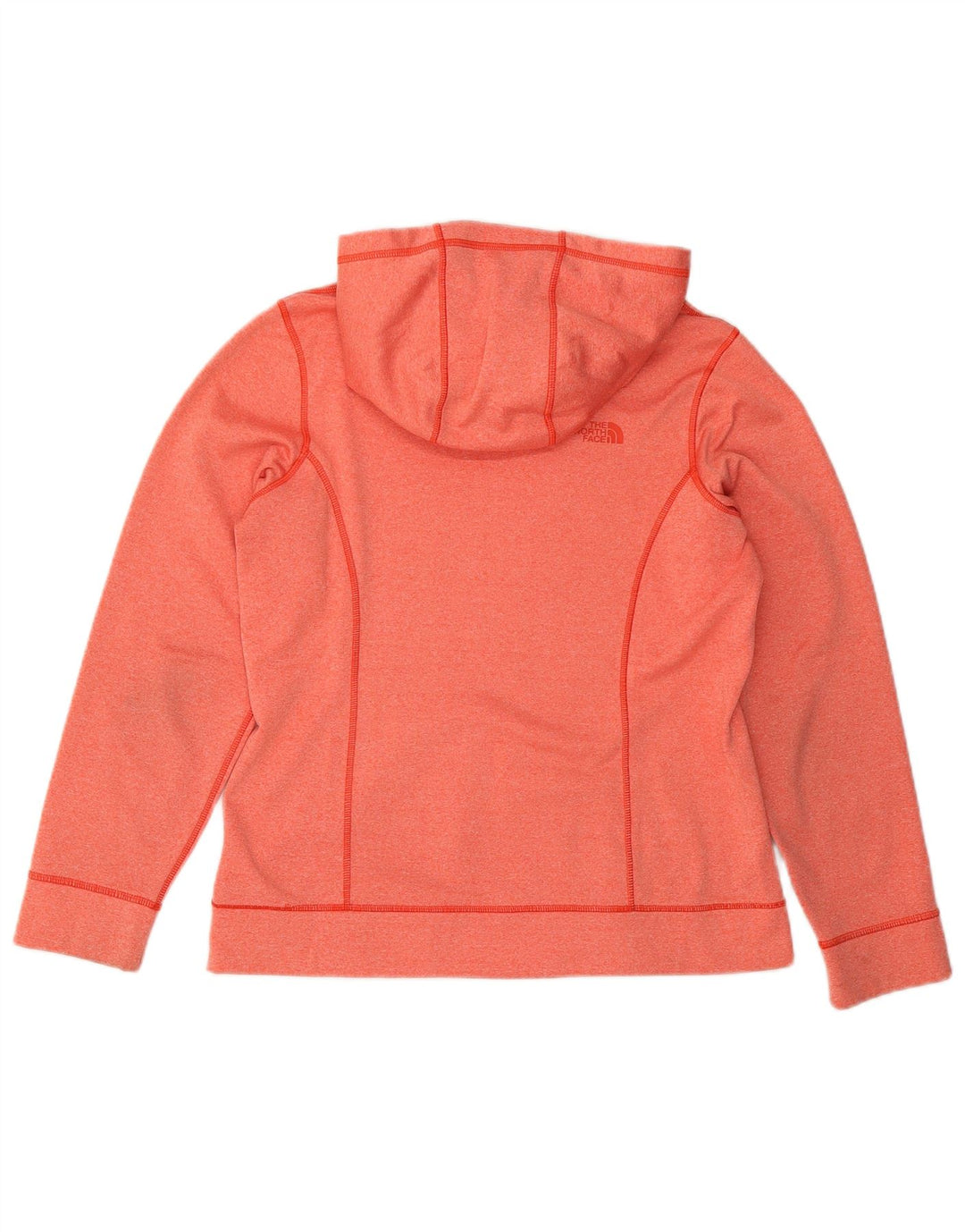 THE NORTH FACE Pull à capuche graphique pour femme UK 14 Large Orange Polyester