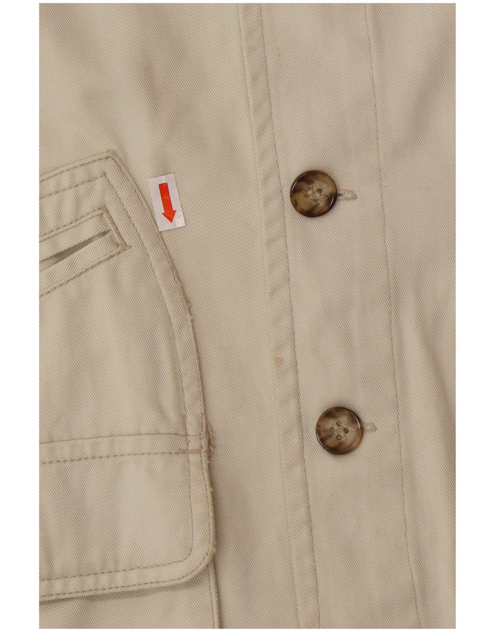 PICDOR Gilet utilitaire pour homme UK 40 Grand coton beige