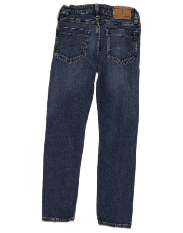 TOMMY HILFIGER Jean skinny effet vieilli garçon 7-8 ans bleu coton