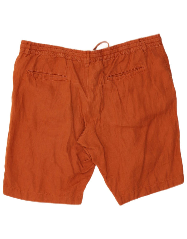 Benetton Short Chino Homme IT 56 3XL W44 Lin Marron