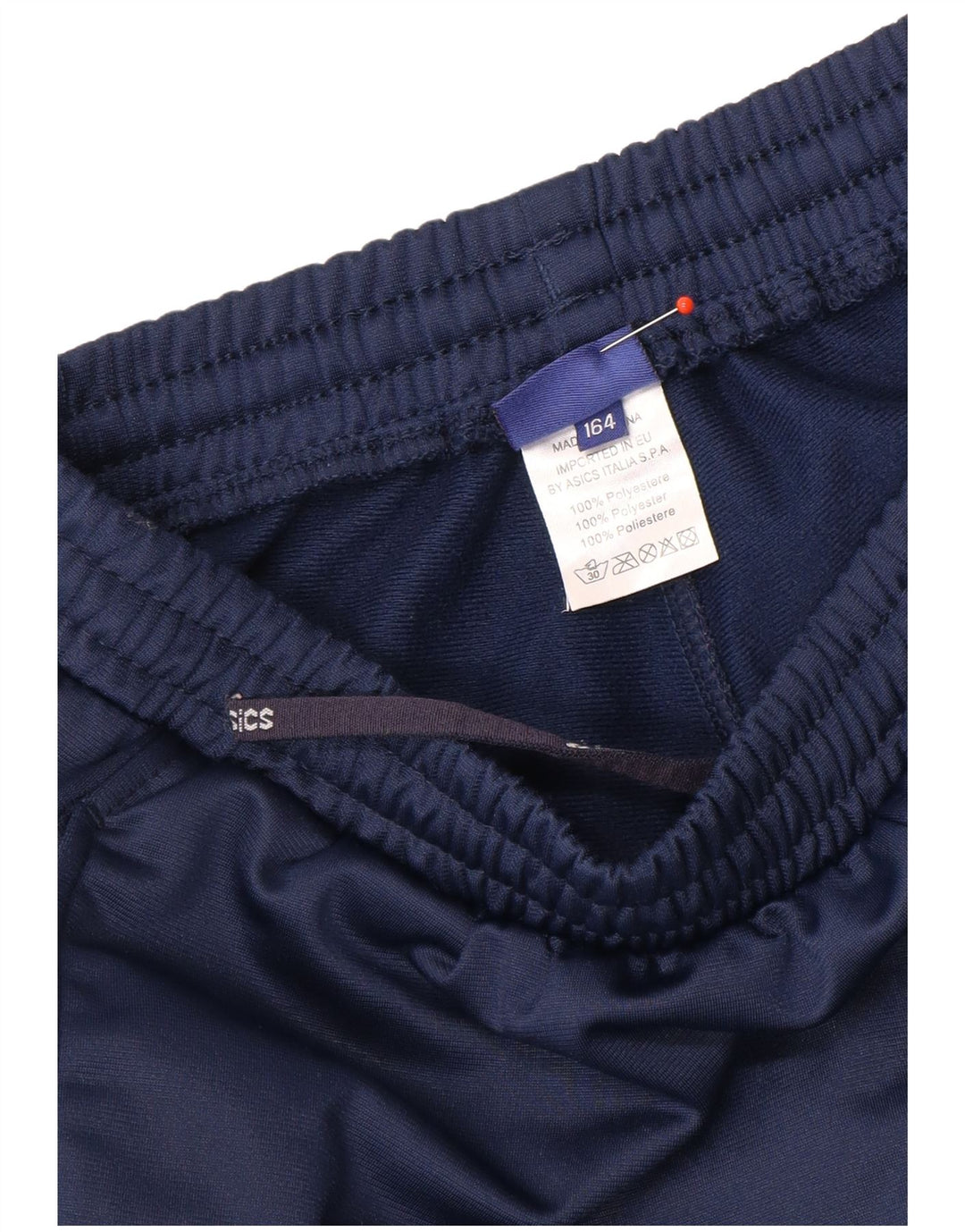 Asics Pantalon de Survêtement Garçon 15-16 ans Bleu Marine Polyester