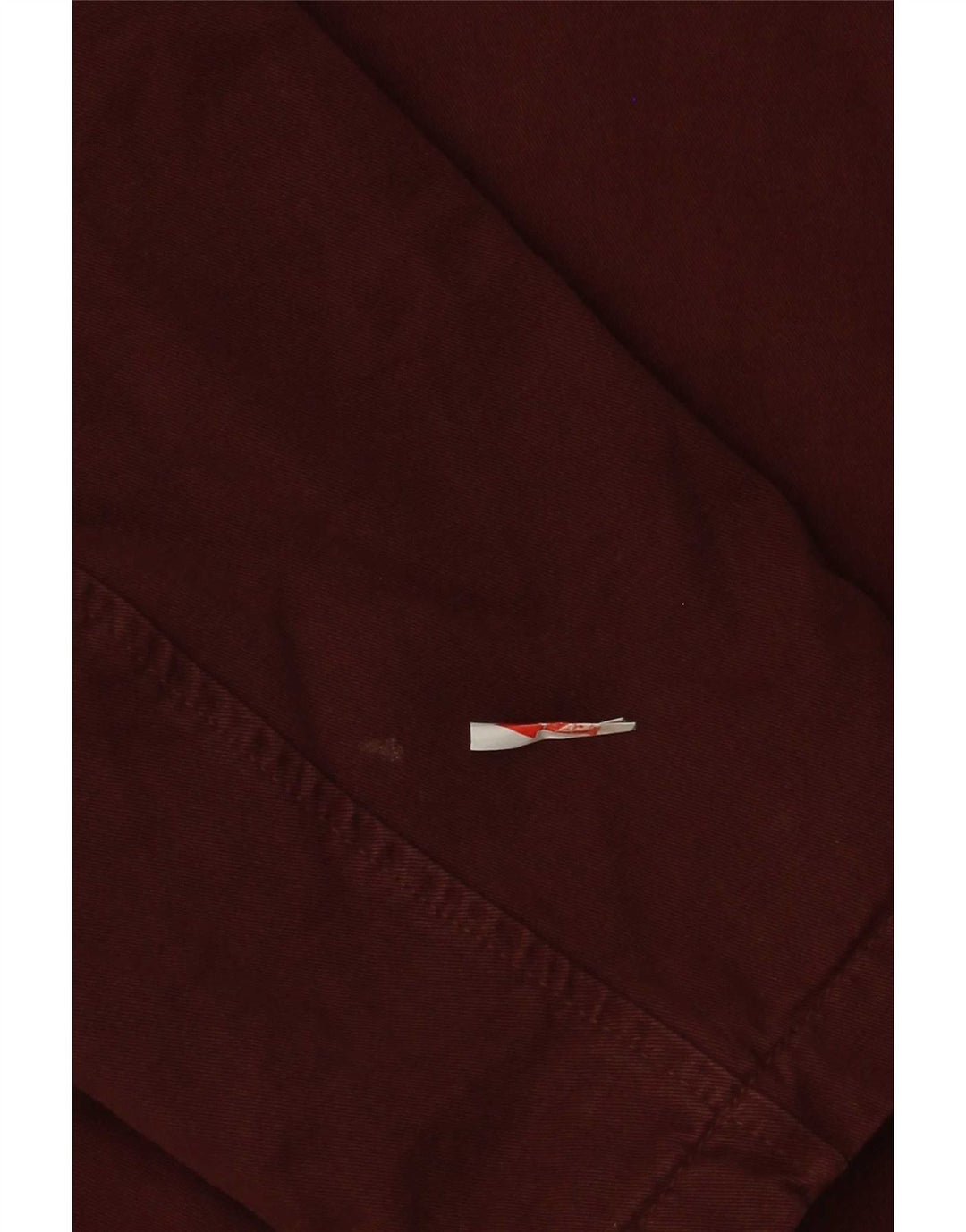 Zara Mens Bomber Jacket UK 40 Large Bourgogne Coton