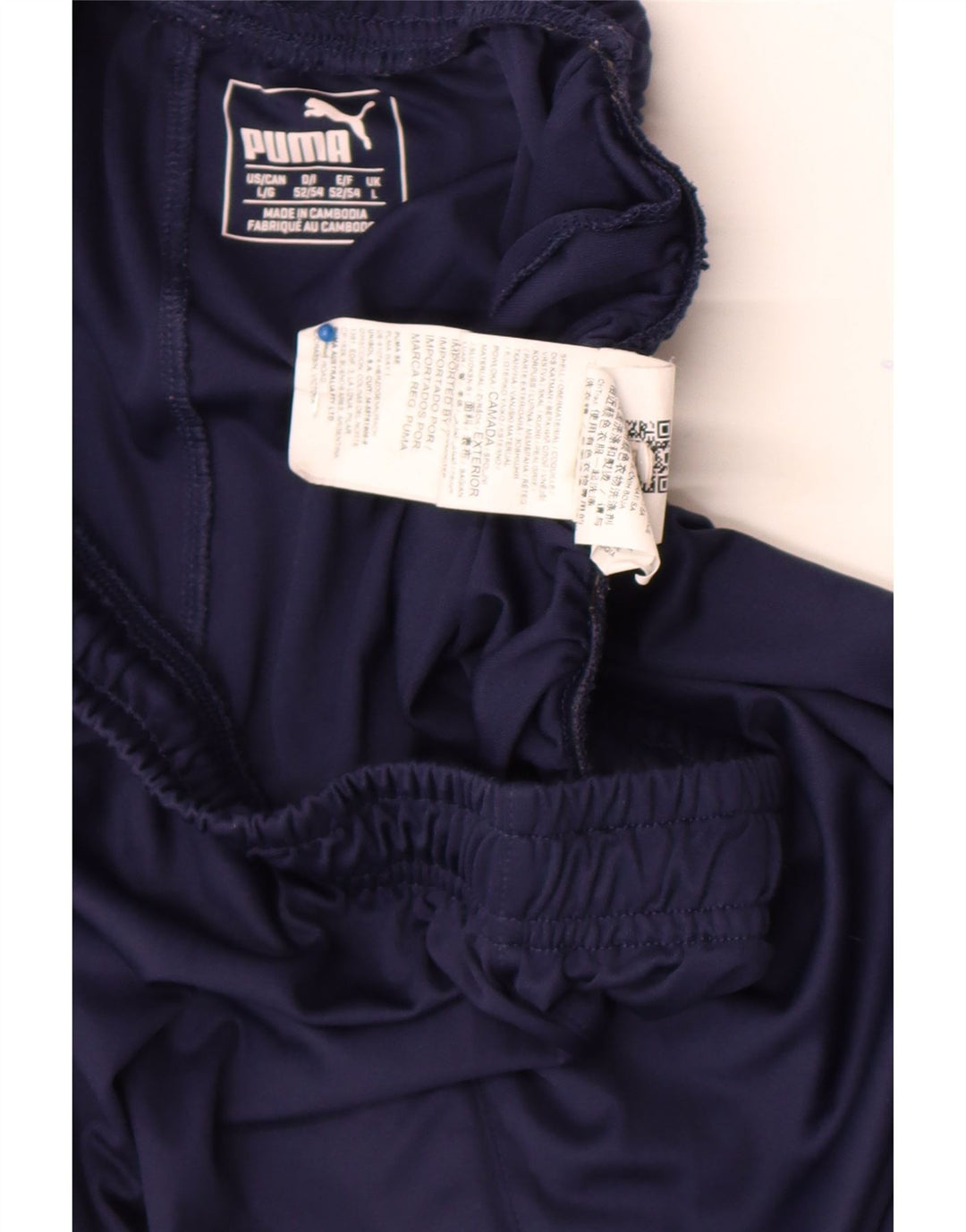 Puma Short de sport pour hommes, grand, bleu marine, polyester