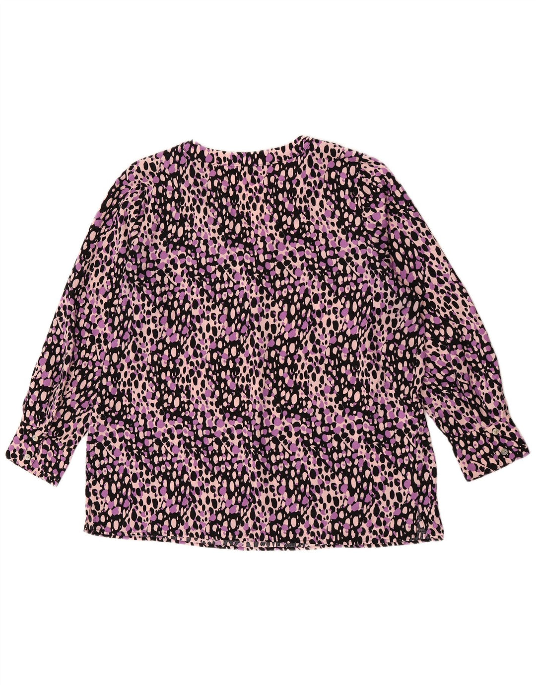 MARKS & SPENCER Haut Chemisier Femme UK 18 XL Imprimé Animal Multicolore