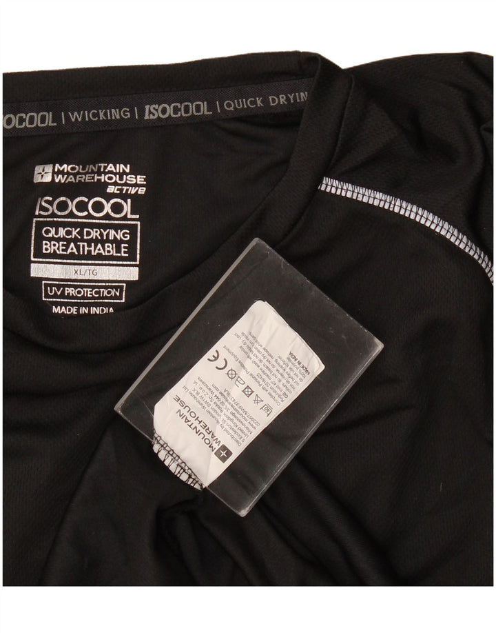 Mountain Warehouse T-Shirt IsoCool Homme XL Noir Polyester