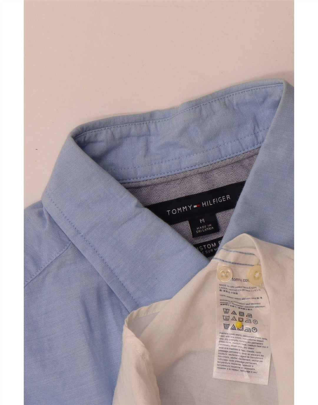 Tommy Hilfiger Chemise à Manches Courtes pour Homme Bleu Moyen Colourblock