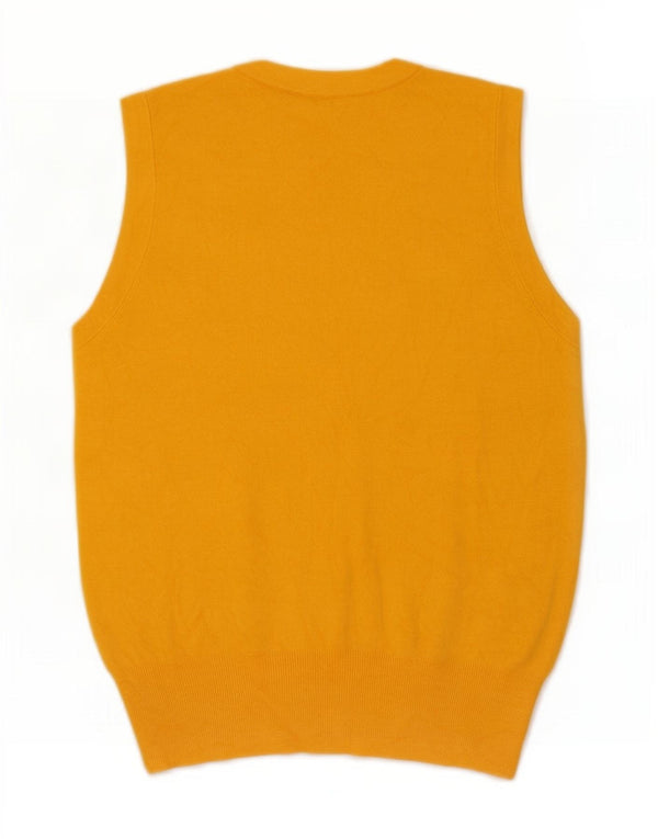 Zara Femme Débardeur UK 12 Medium Jaune Viscose