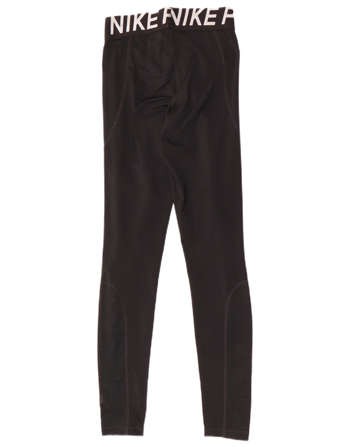 Nike Legging graphique Dri Fit pour femme UK 8 Small Noir Polyester