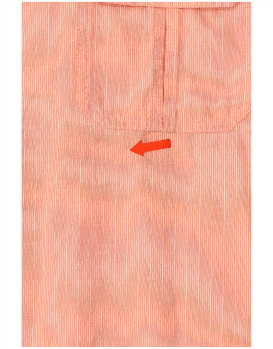IZOD Chemise à Manches Courtes Homme Grand Coton Rayé Orange