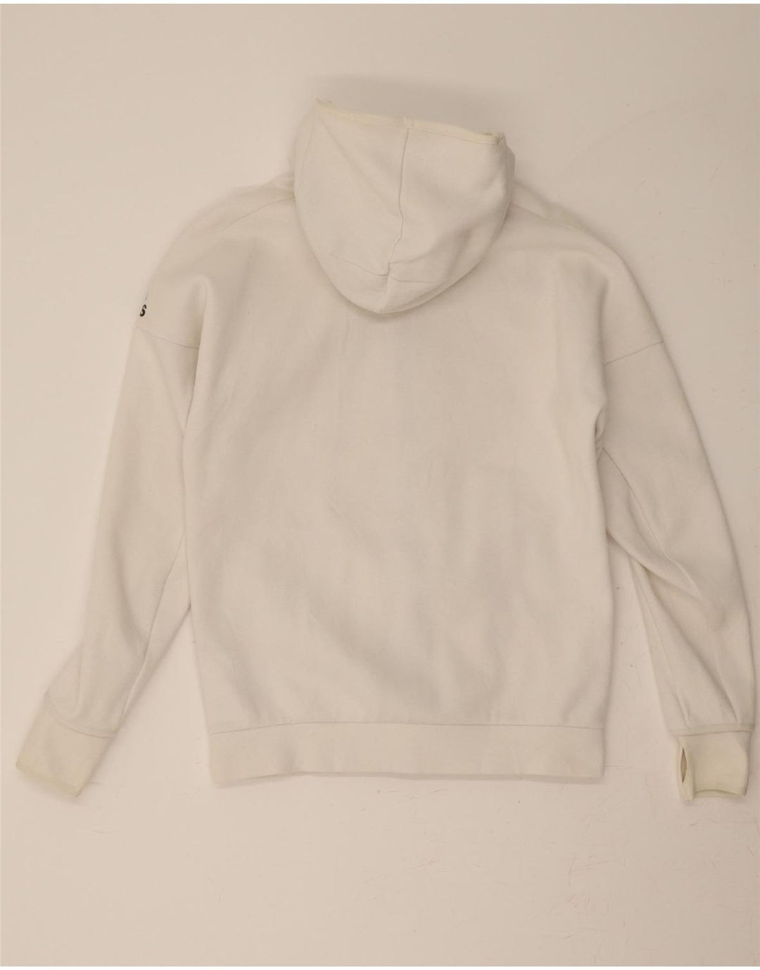 ADIDAS Pull à capuche zippé pour homme en coton blanc moyen