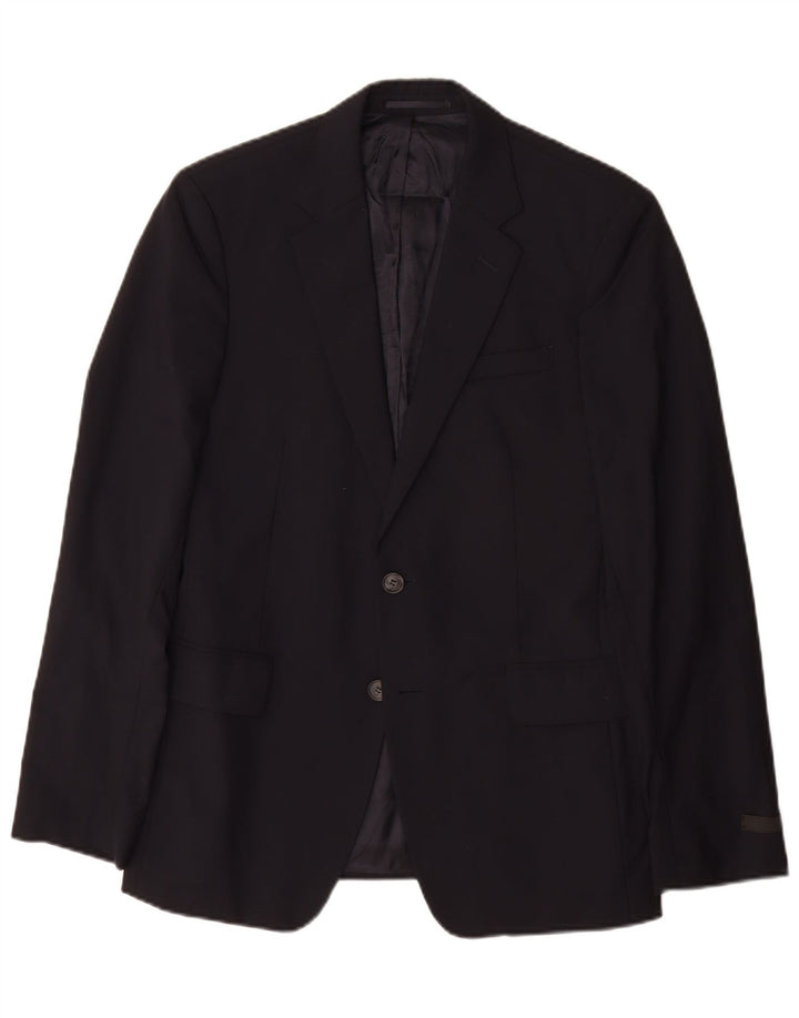 Prada Veste Blazer 2 Boutons Homme IT 48 Laine Bleu Marine Moyen