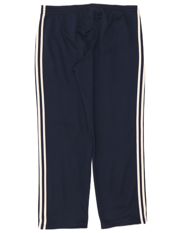 Adidas Pantalon de survêtement pour homme UK 44/46 Large Bleu Marine Polyester
