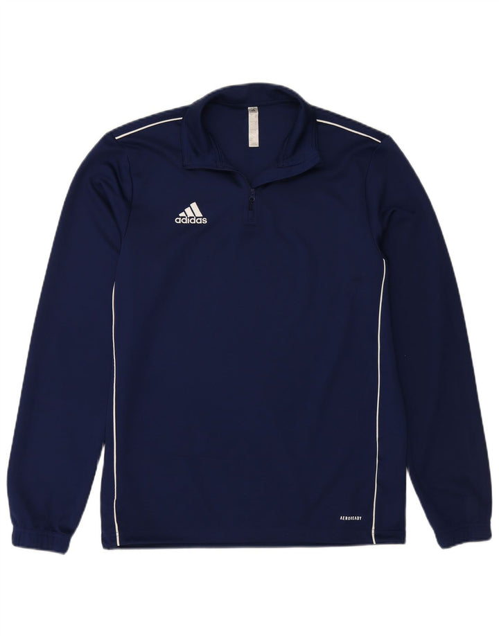 ADIDAS Haut de Survêtement Aeroready Zip Neck Homme Bleu Marine Moyen