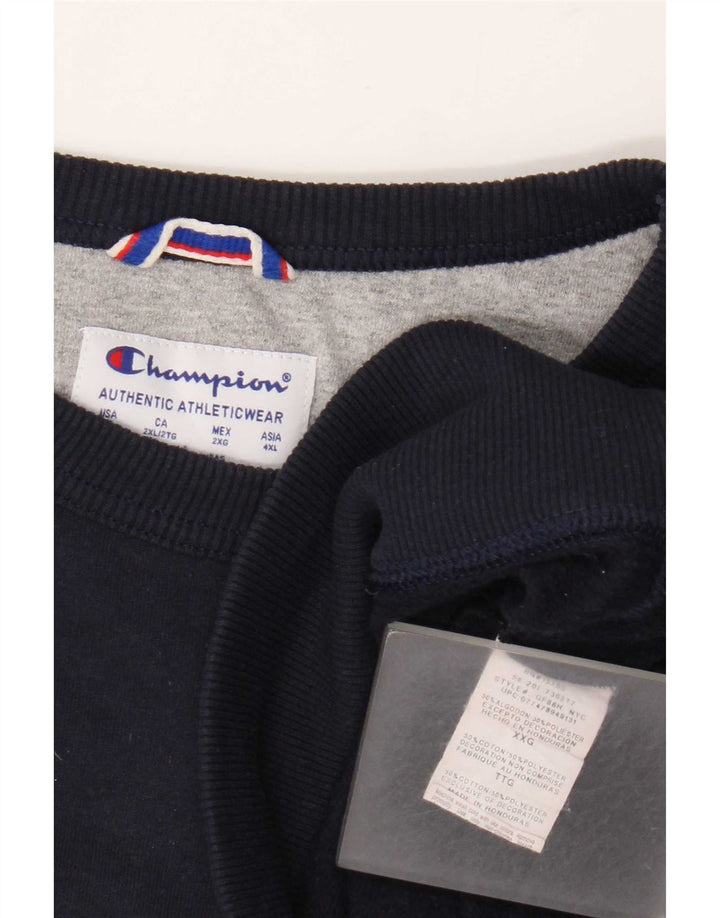 Champion Sweat-shirt graphique pour homme 2XL en coton bleu marine