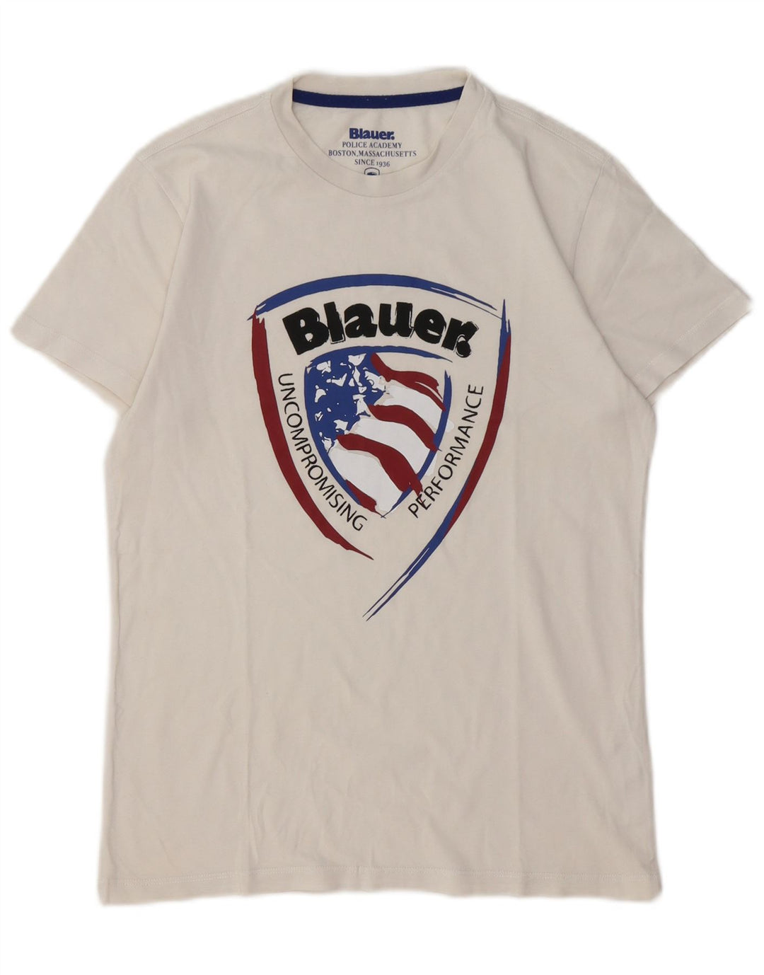 BLAUER T-Shirt Graphique Garçon 13-14 Ans Blanc Coton