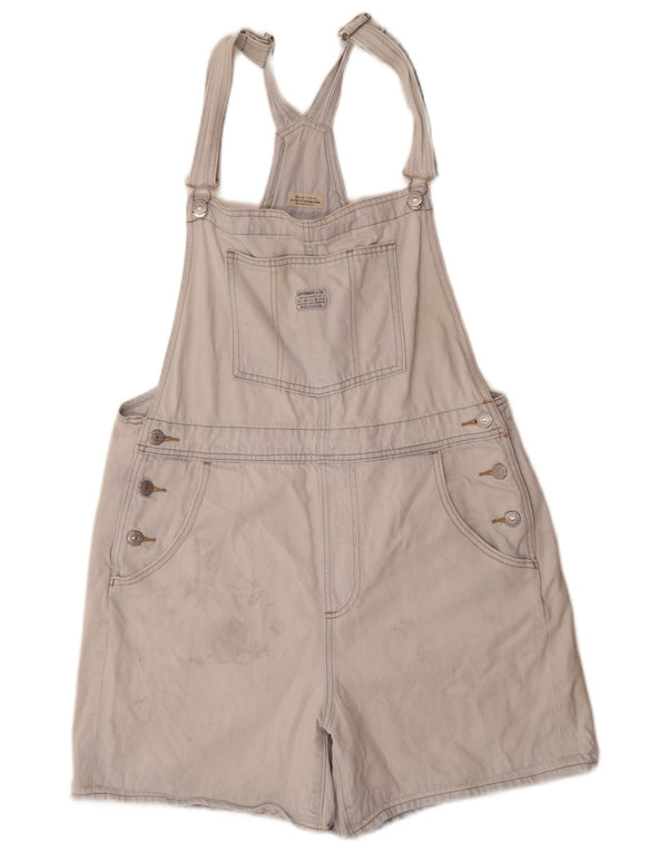 Levi's Salopette Short En Jean Femme Large W34 Bleu Coton