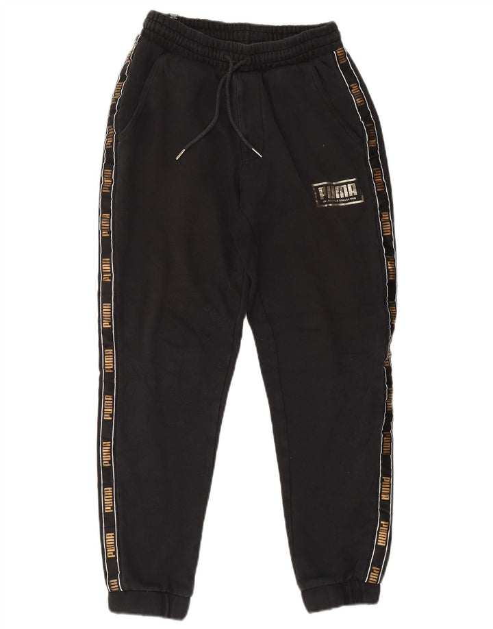 Puma Pantalon de survêtement graphique pour femme Noir Taille S
