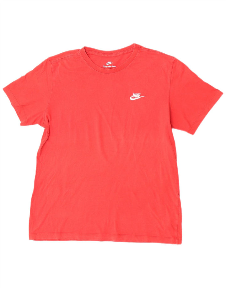 Nike Homme T-Shirt Graphique Haut Rouge Moyen Coton