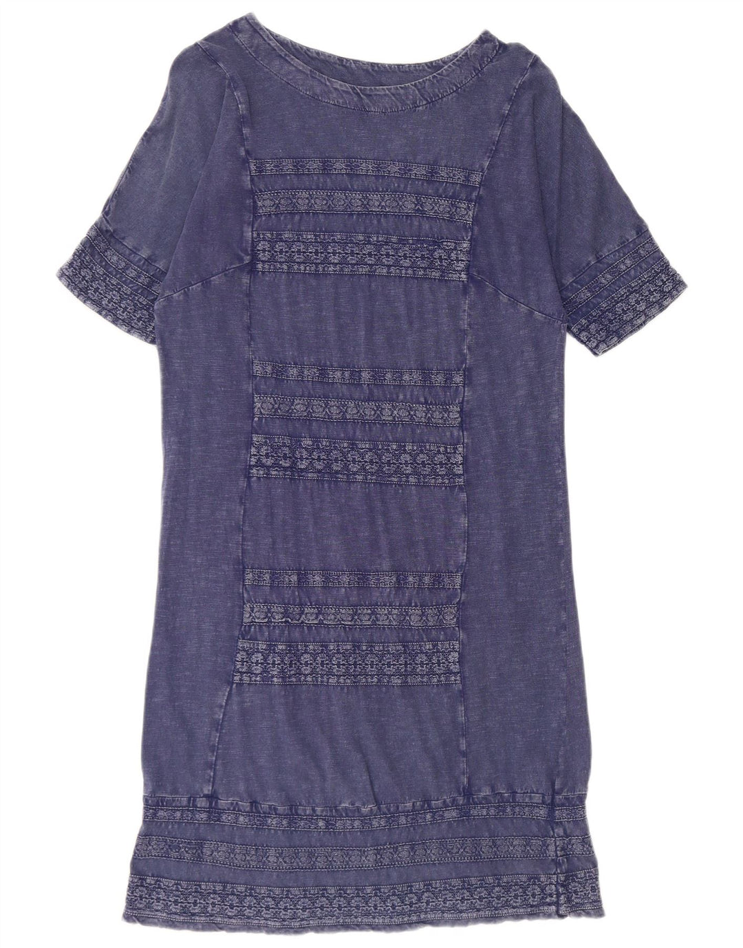 Robe droite White Stuff pour femme UK 12 en coton bleu marine moyen